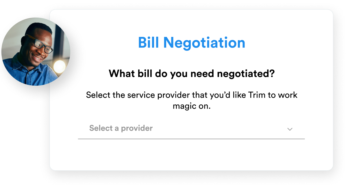 Bill Negotiation Savings Screen